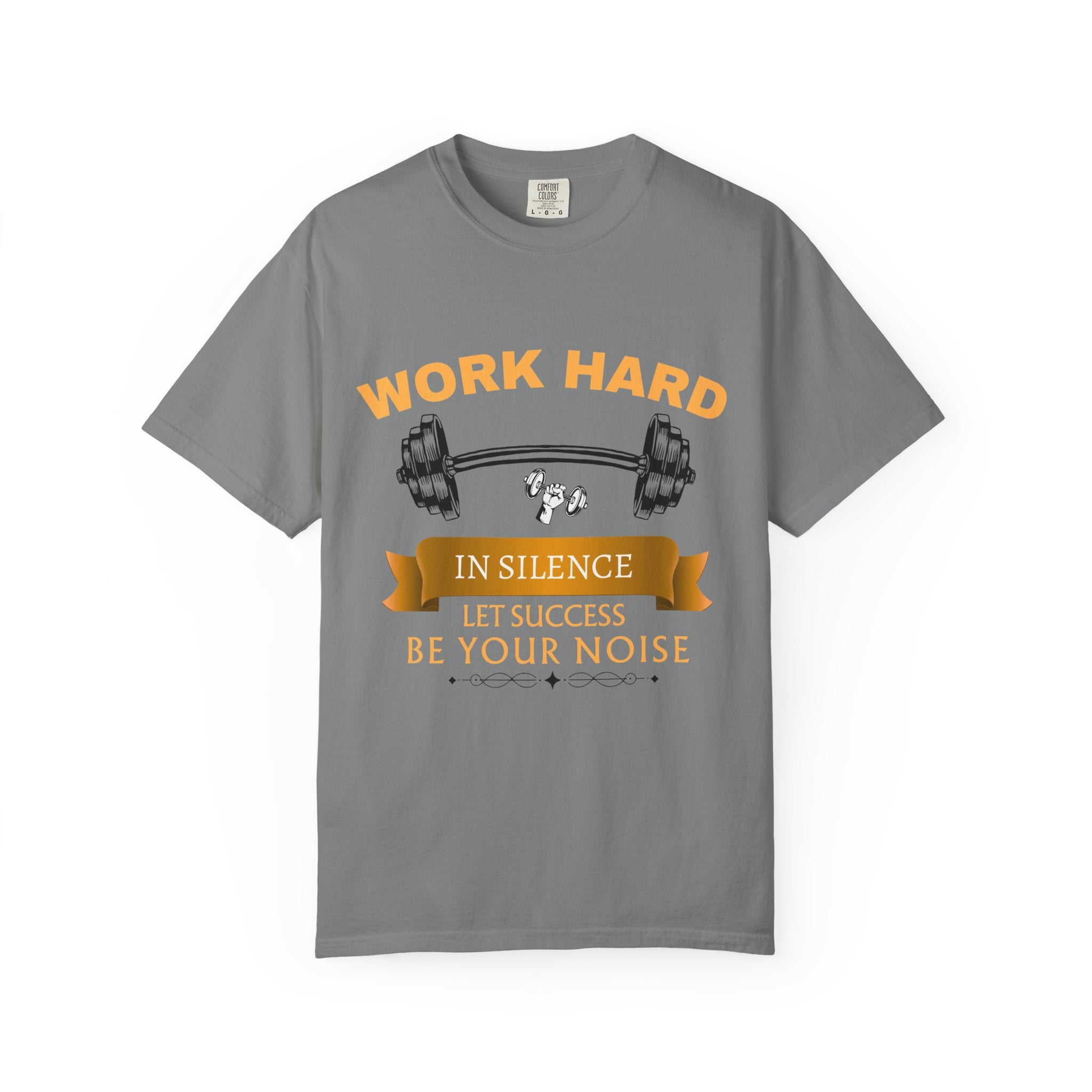 Work Hard In Silence T-Shirt — Motivational Ribbon Tee