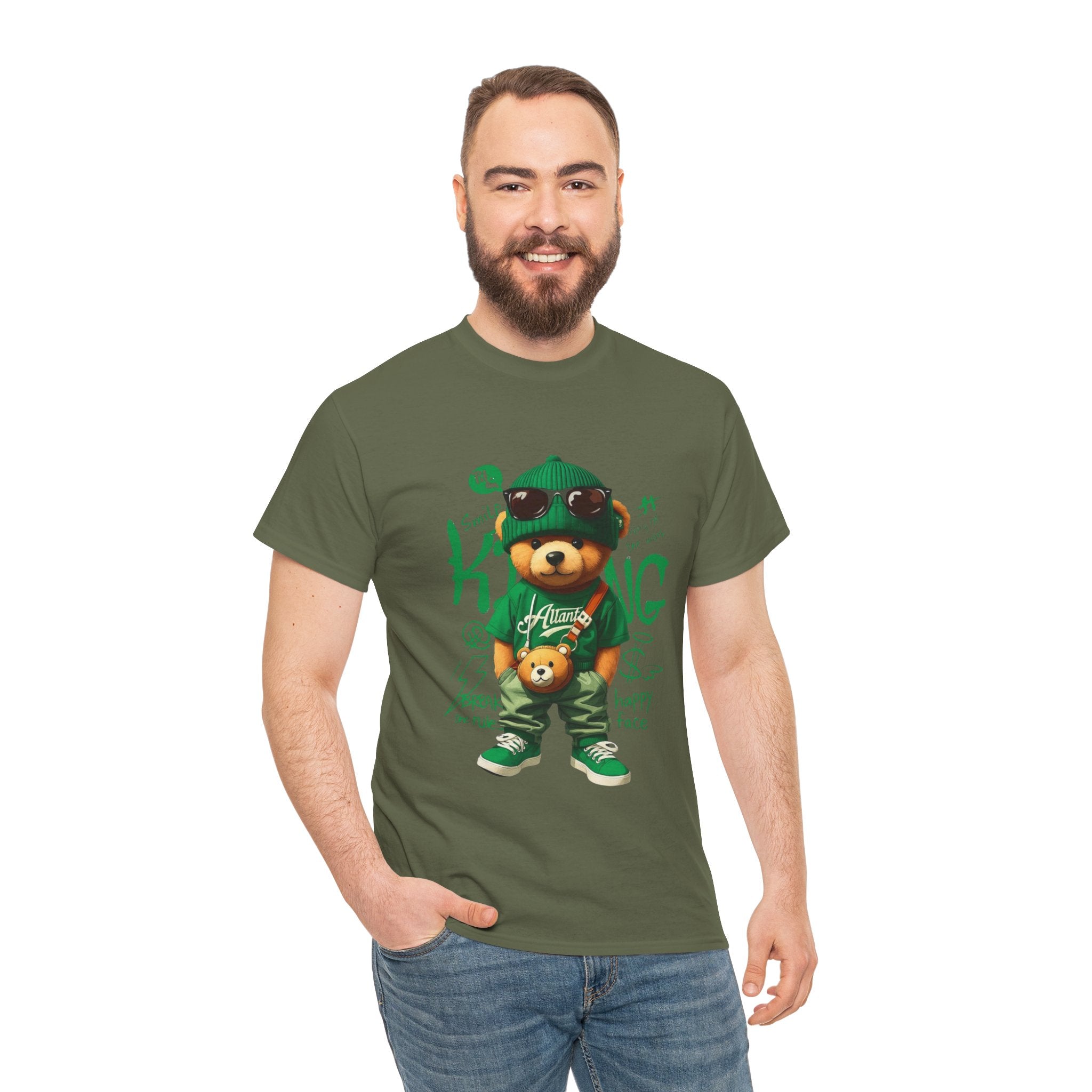 Bear King T‑Shirt – Cute Urban Teddy Graphic Tee