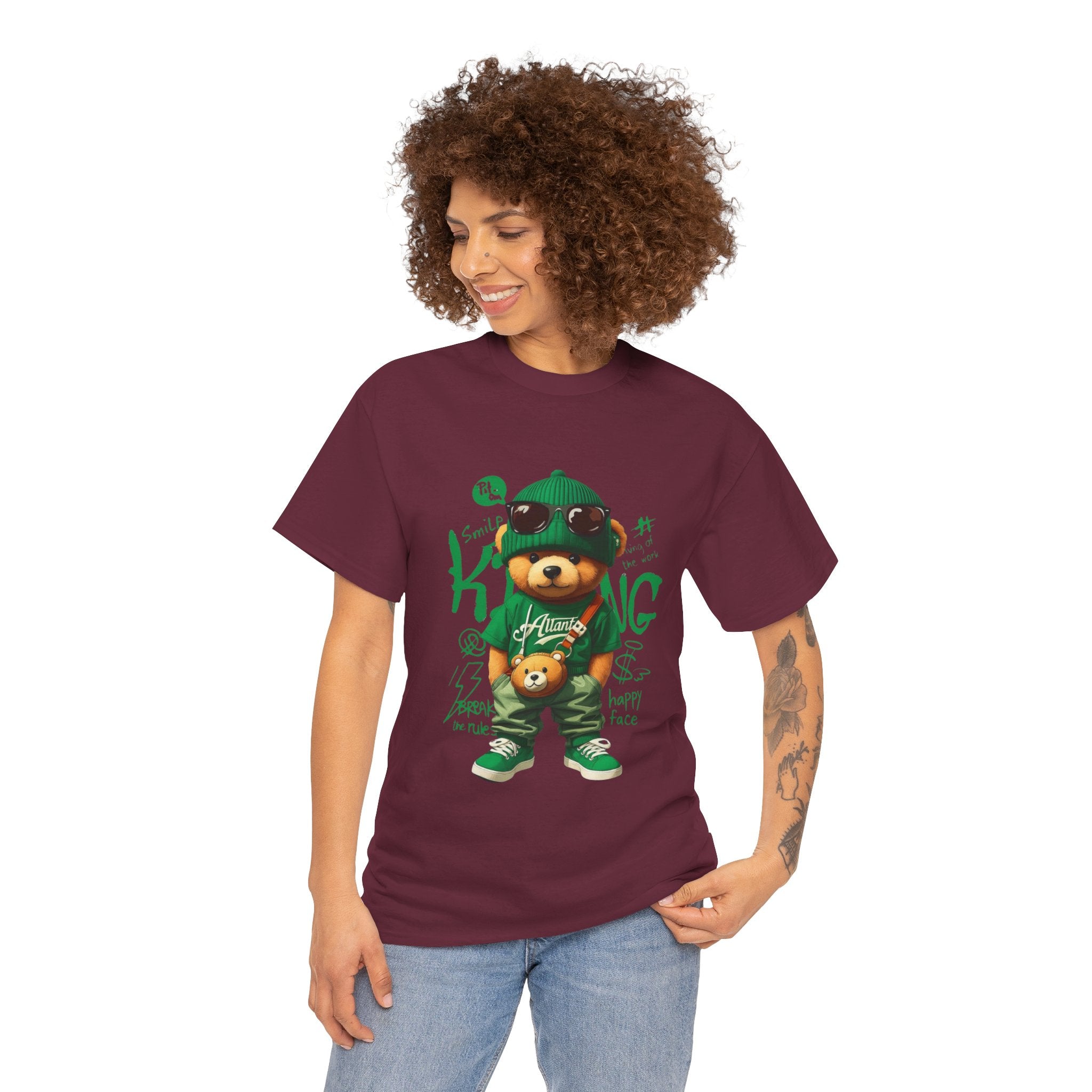 Bear King T‑Shirt – Cute Urban Teddy Graphic Tee