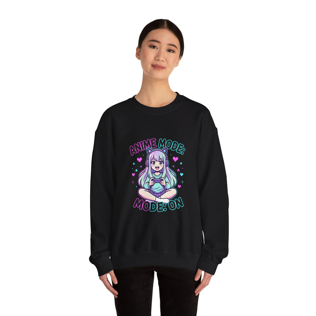 Anime Mode Cute Chibi Girl Sweatshirt | anime aesthetic, kawaii