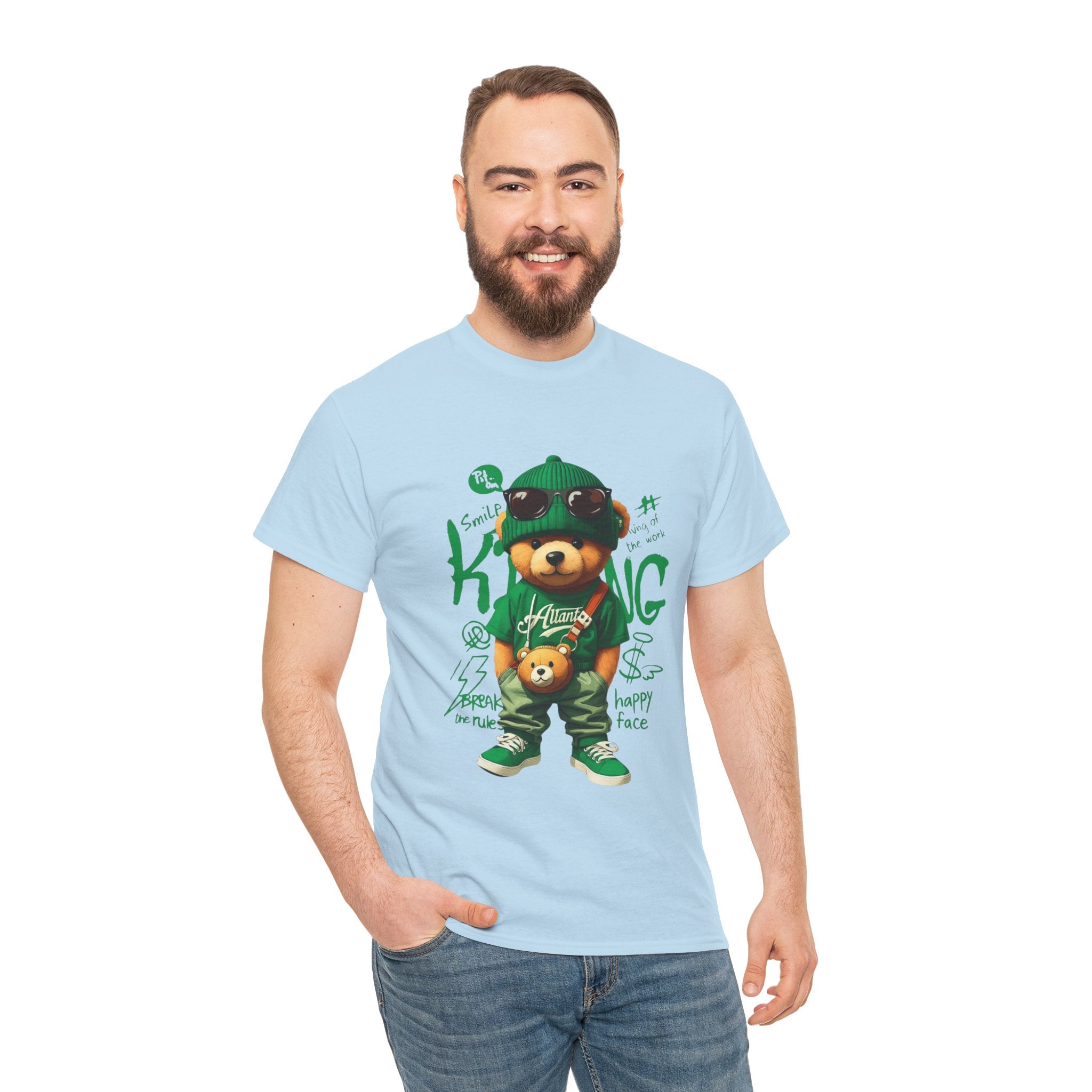 Bear King T‑Shirt – Cute Urban Teddy Graphic Tee