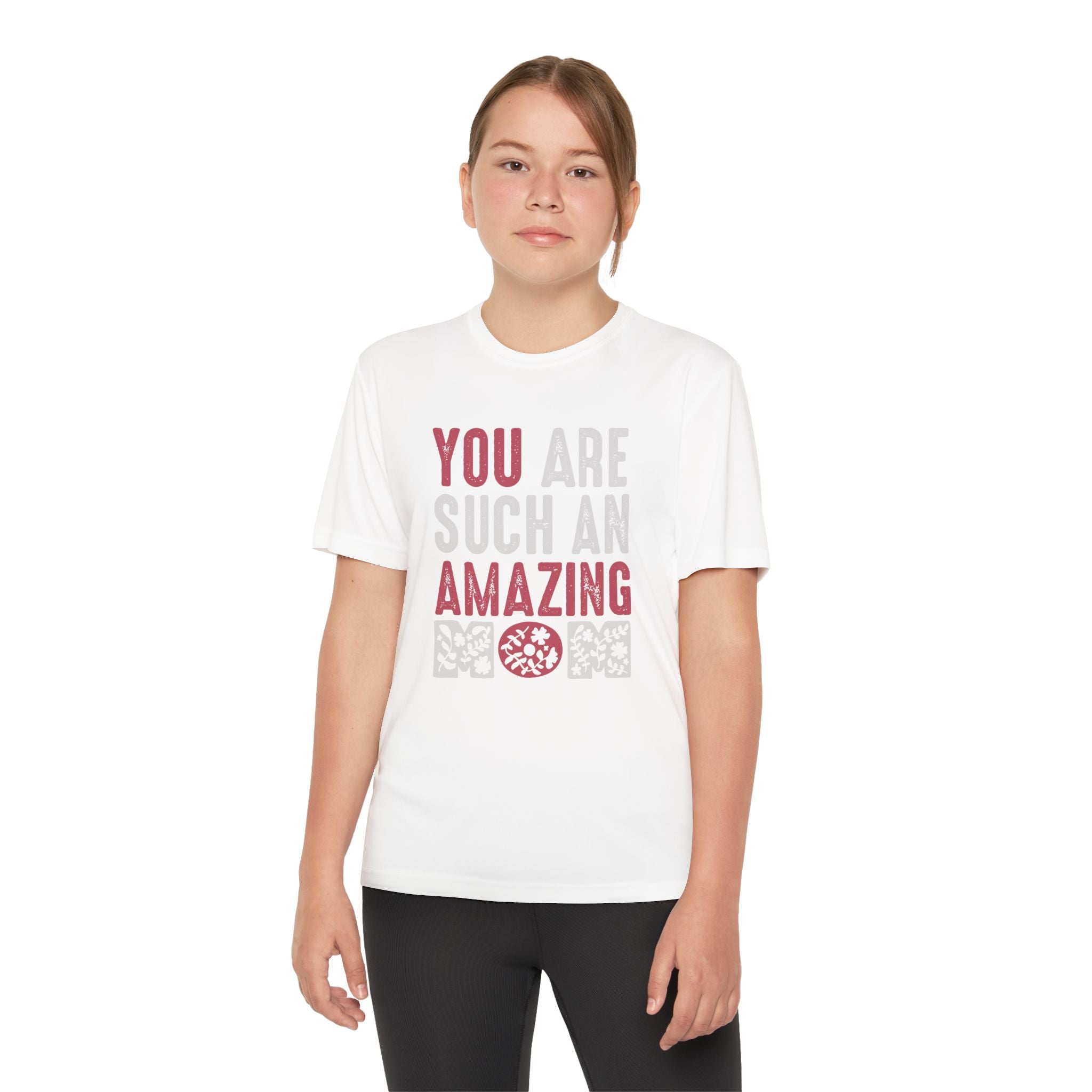 Youth Tee – "You Are Such An Amazing Mom" Inspirational Kids Shirt (First My Mother, Forever My Friend)