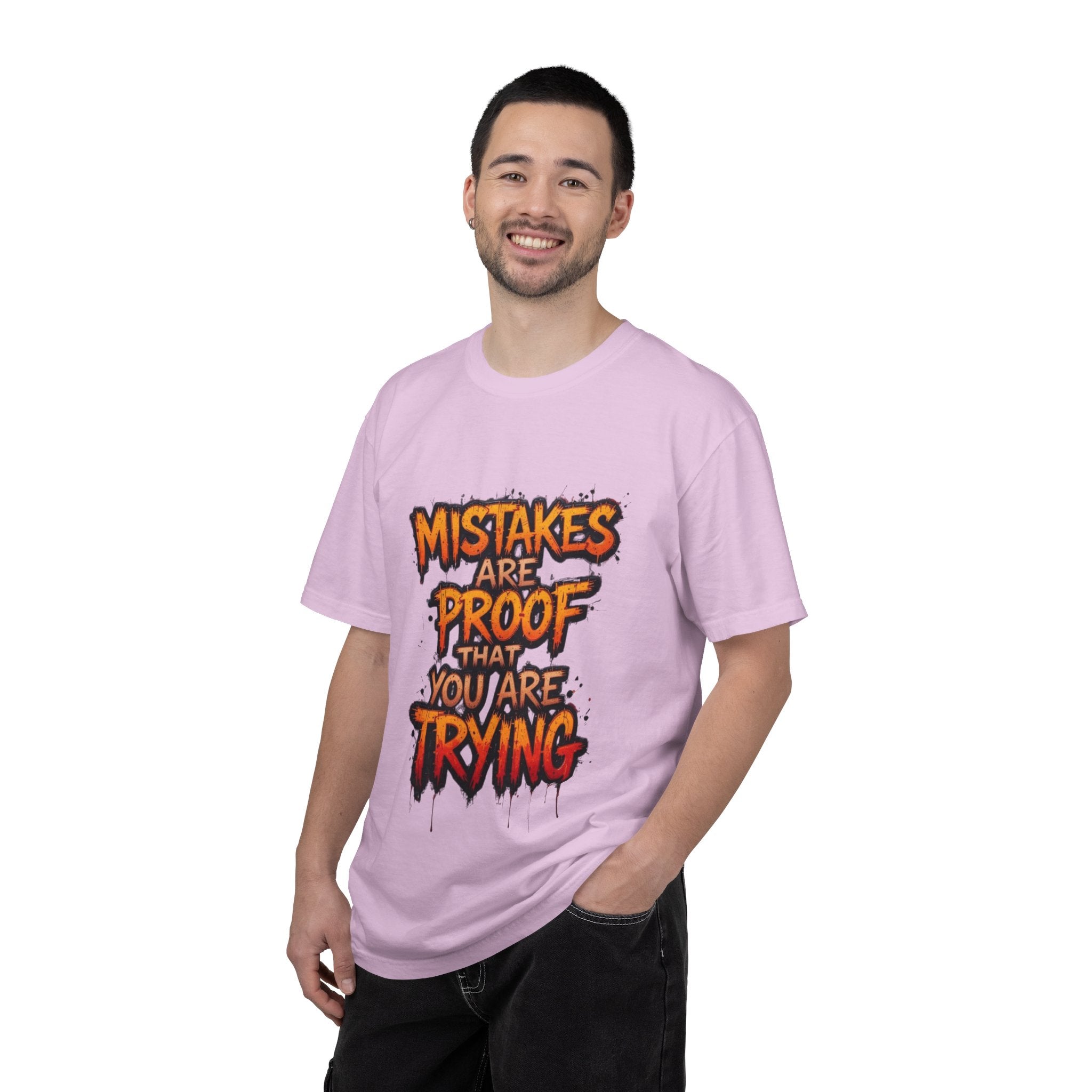 Motivational Graphic T-Shirt "Mistakes Are Proof You Are Trying"  "Failure Is Part Of Success"