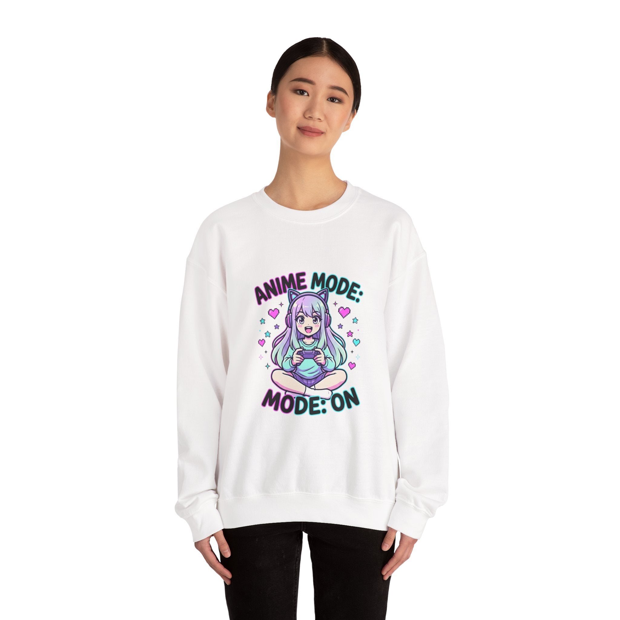 Anime Mode Cute Chibi Girl Sweatshirt | anime aesthetic, kawaii