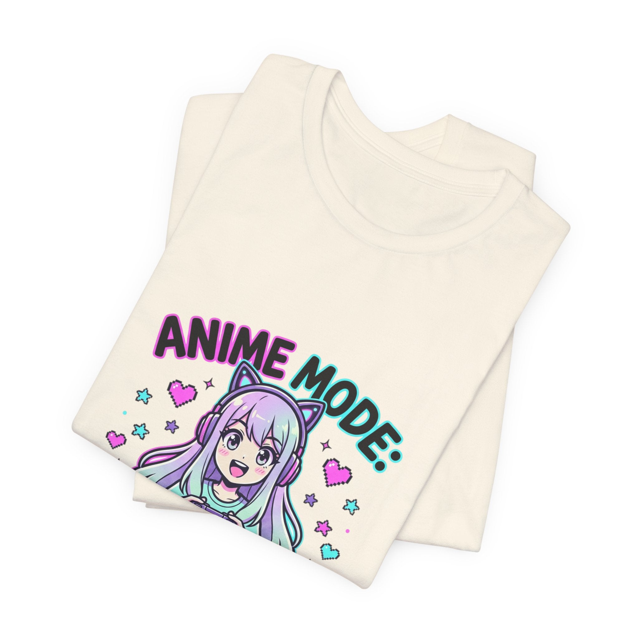 Anime Mode Cute Chibi Tee | kawaii anime aesthetic, pastel manga panel