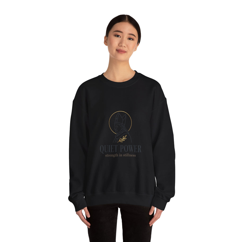 Quiet Power sweatshirt | divine symbolism, serene authority, ritual-inspired