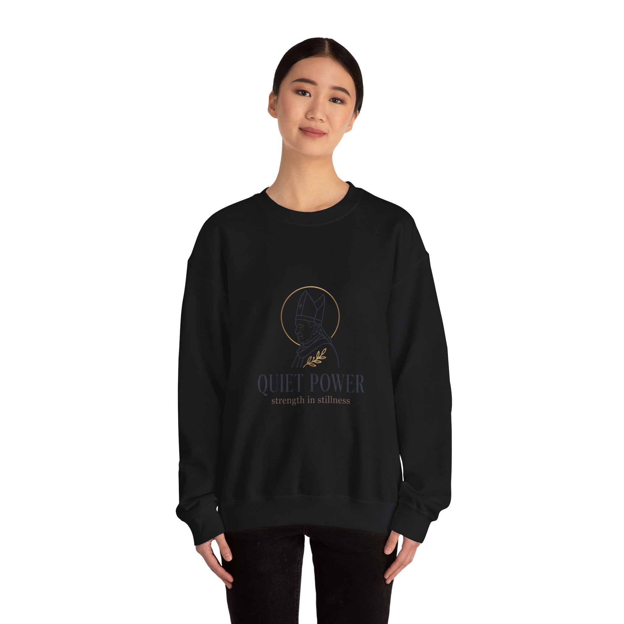 Quiet Power sweatshirt | divine symbolism, serene authority, ritual-inspired