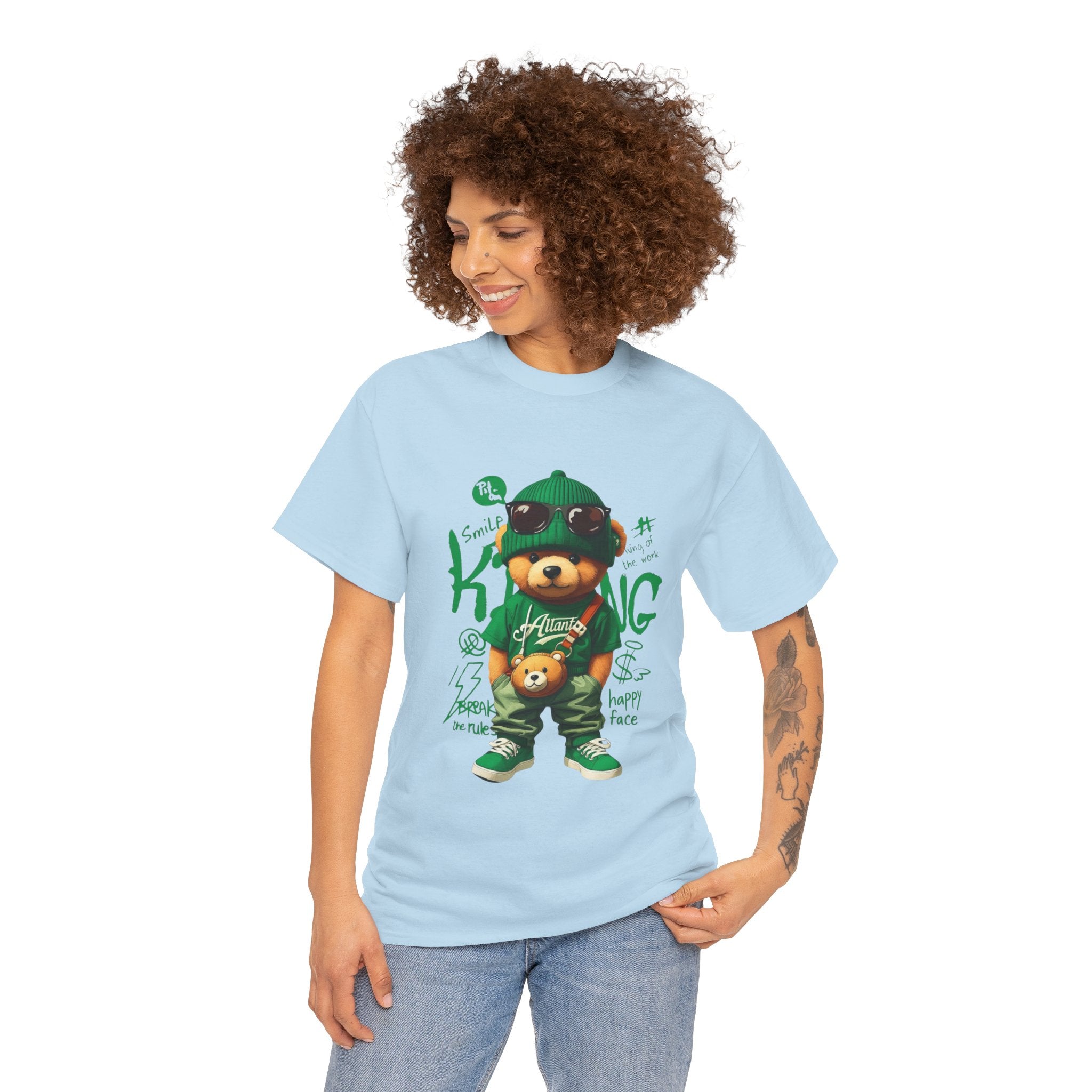 Bear King T‑Shirt – Cute Urban Teddy Graphic Tee
