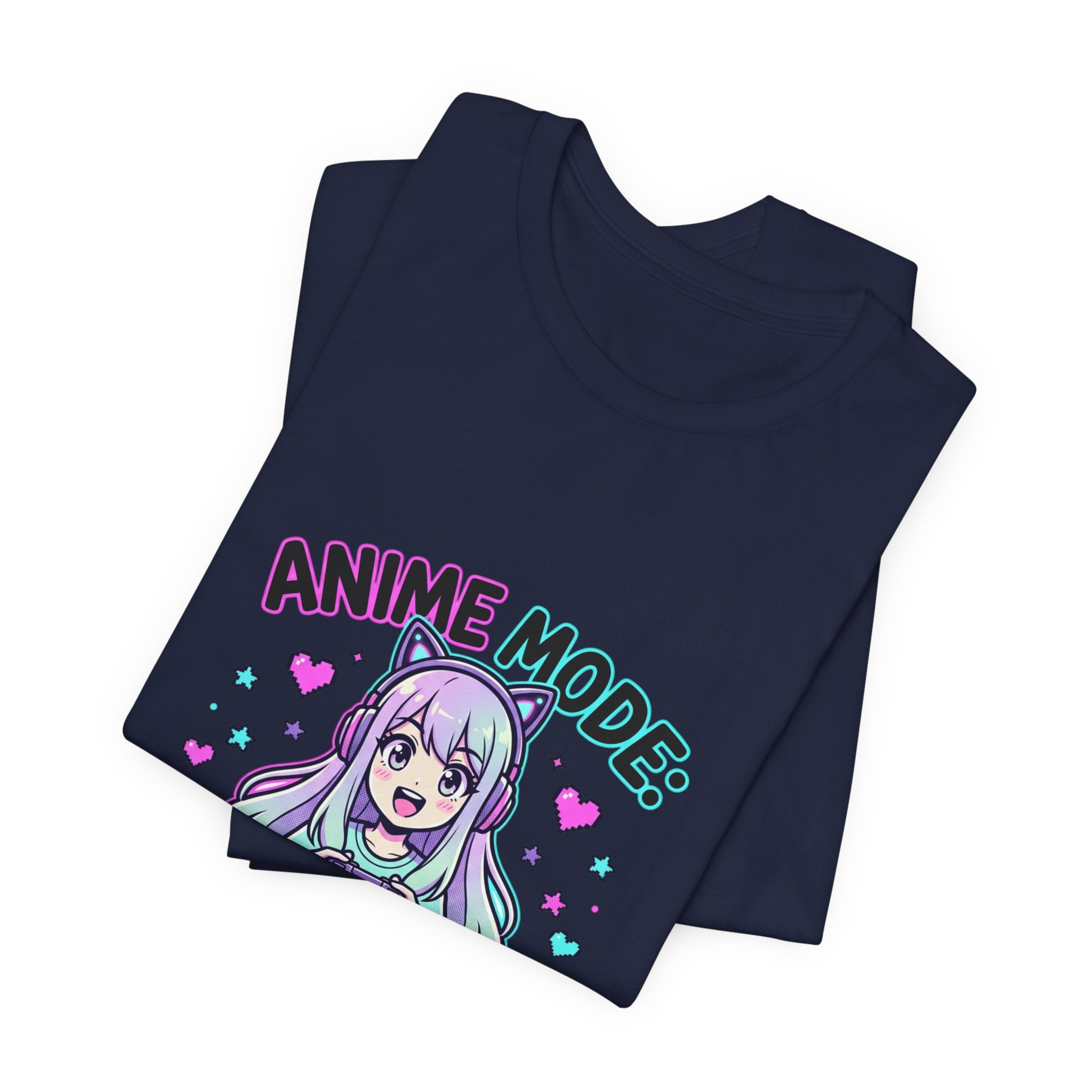 Anime Mode Cute Chibi Tee | kawaii anime aesthetic, pastel manga panel