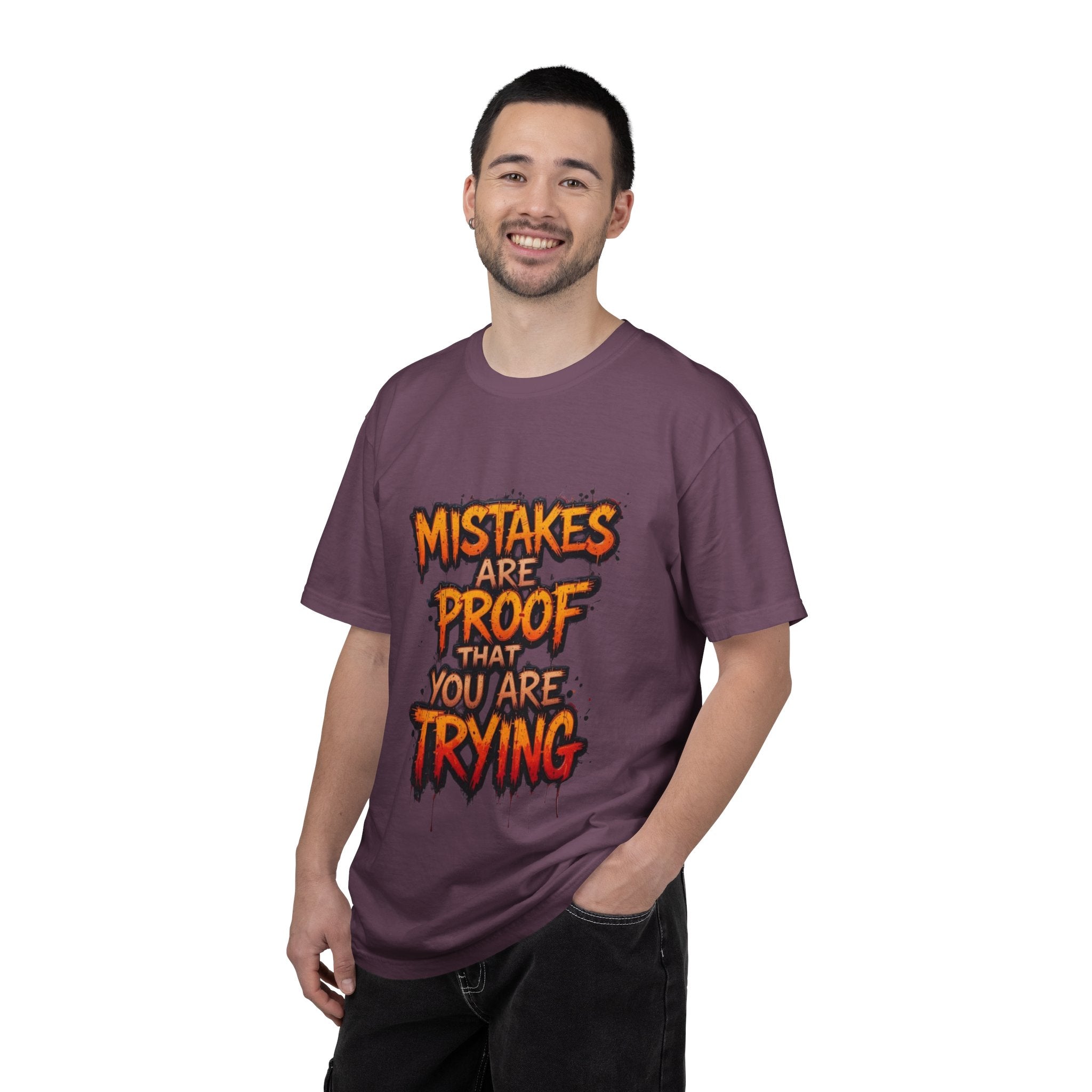 Motivational Graphic T-Shirt "Mistakes Are Proof You Are Trying"  "Failure Is Part Of Success"