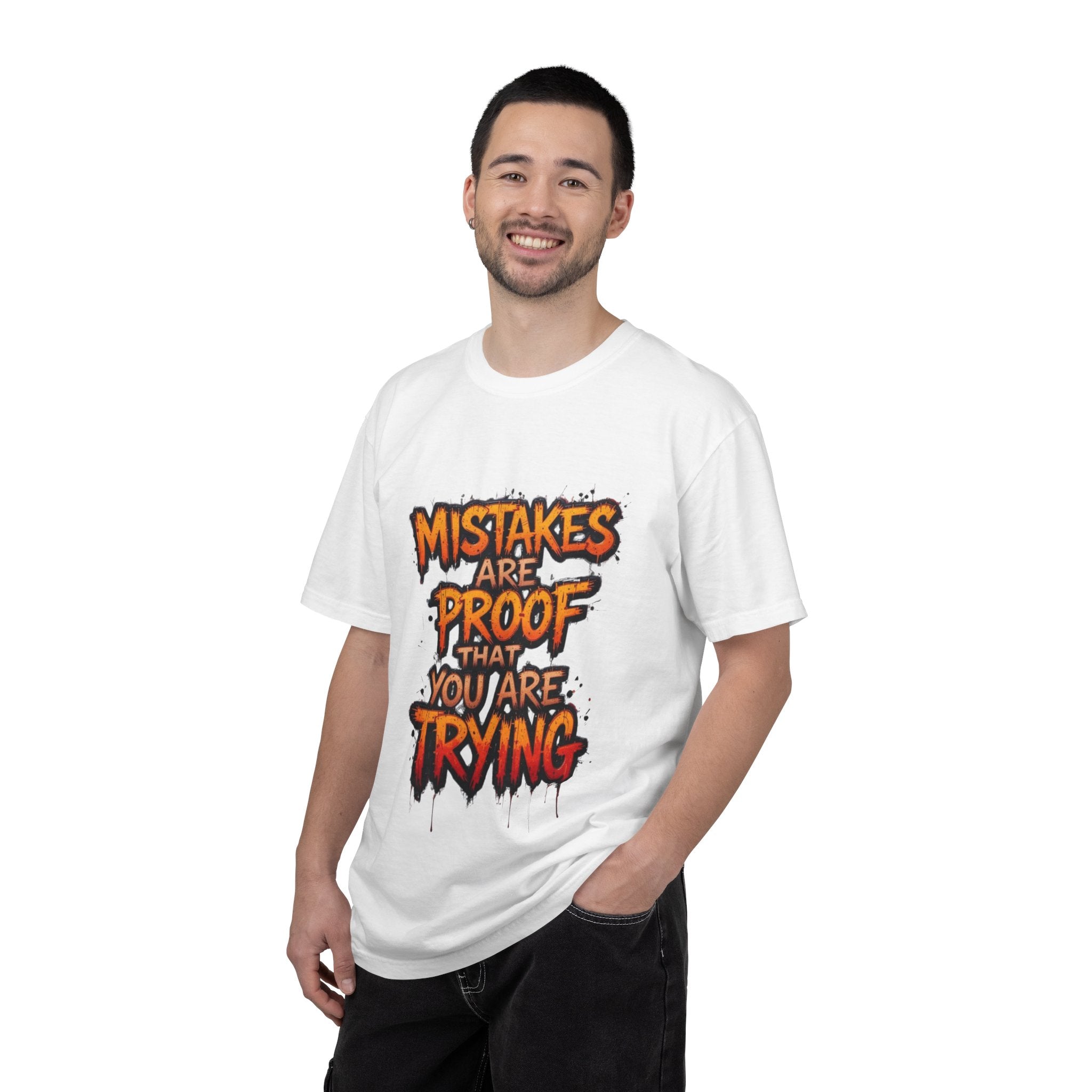 Motivational Graphic T-Shirt "Mistakes Are Proof You Are Trying"  "Failure Is Part Of Success"