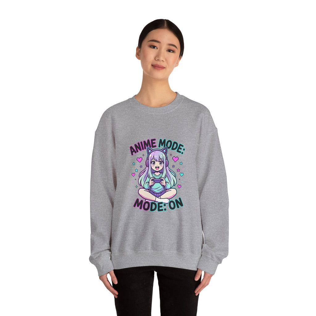Anime Mode Cute Chibi Girl Sweatshirt | anime aesthetic, kawaii