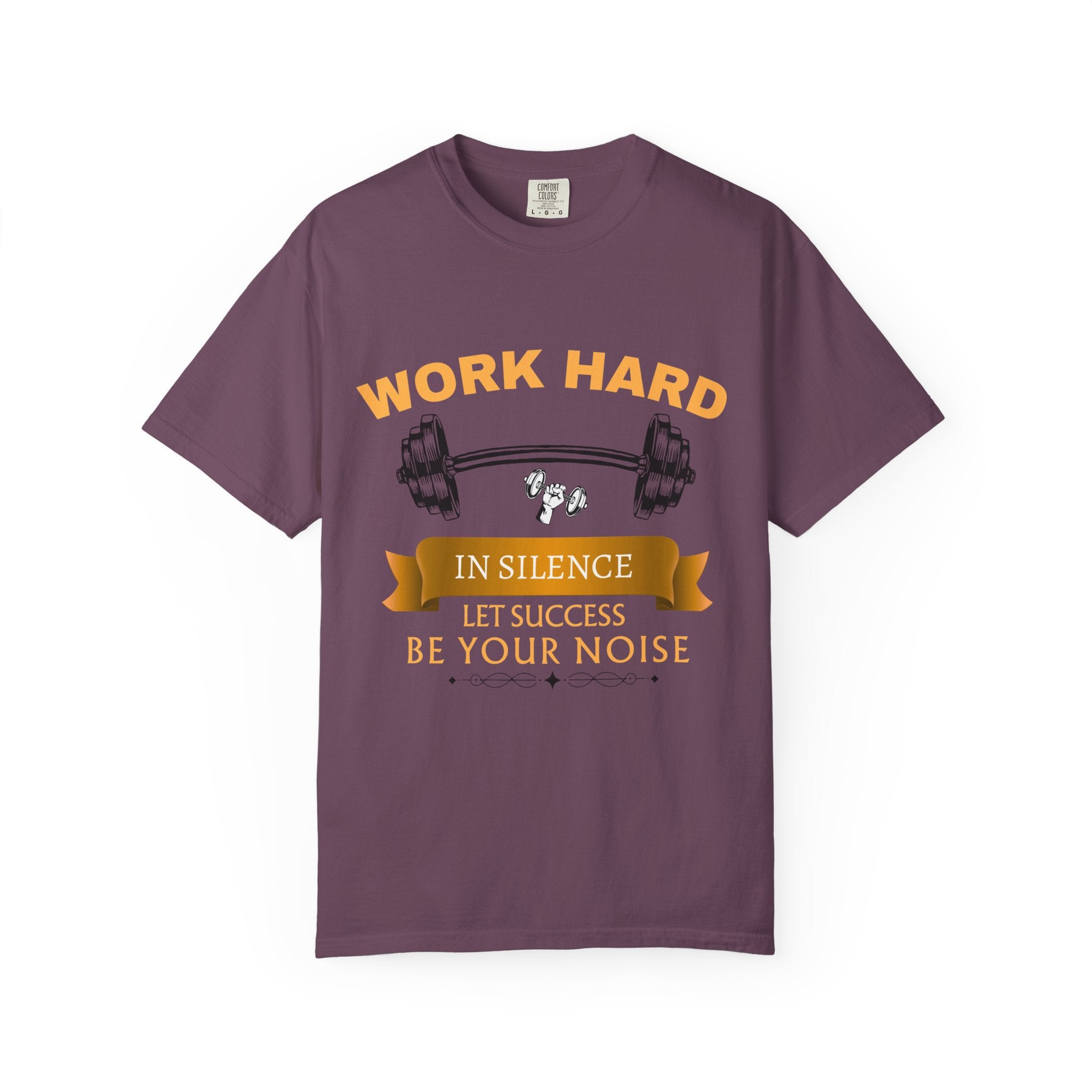Work Hard In Silence T-Shirt — Motivational Ribbon Tee