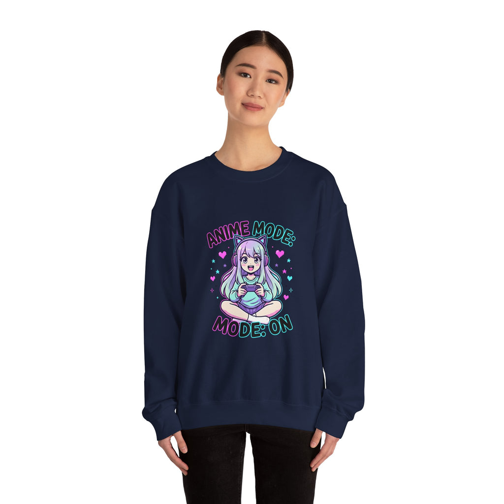 Anime Mode Cute Chibi Girl Sweatshirt | anime aesthetic, kawaii