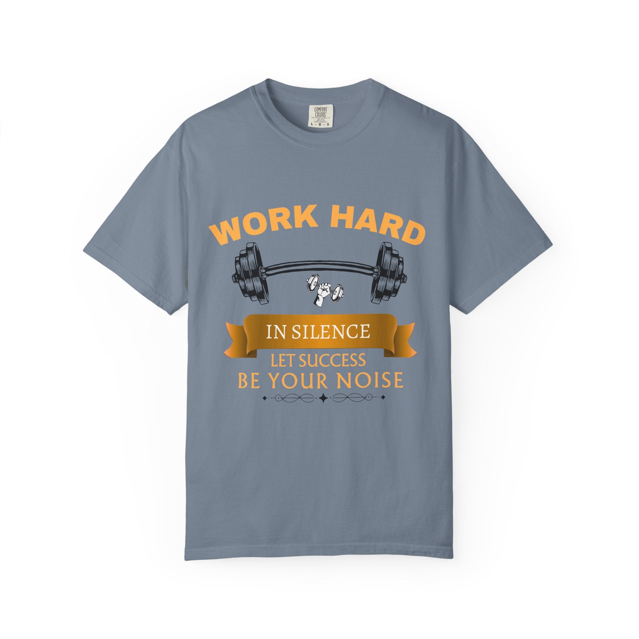 Work Hard In Silence T-Shirt — Motivational Ribbon Tee