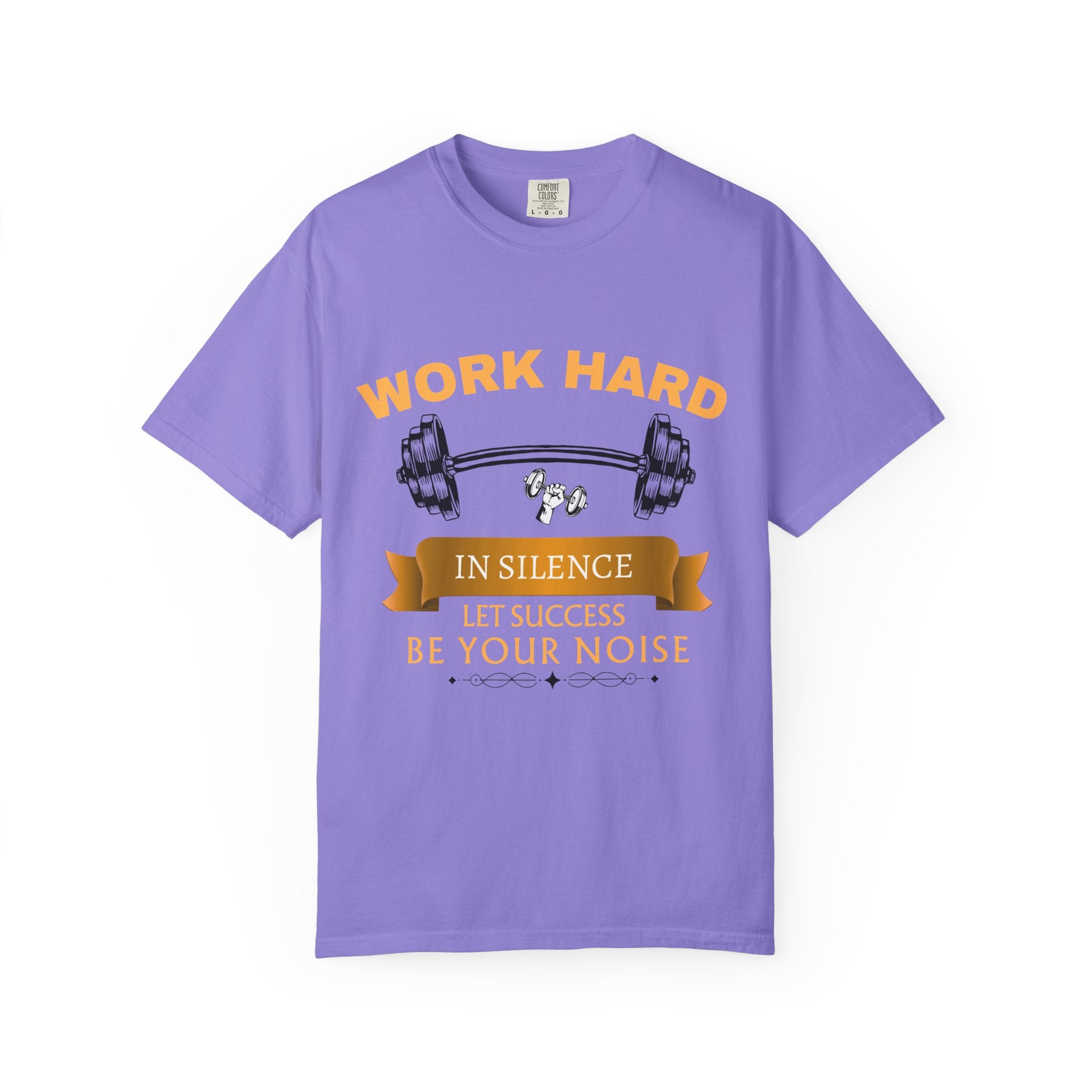 Work Hard In Silence T-Shirt — Motivational Ribbon Tee