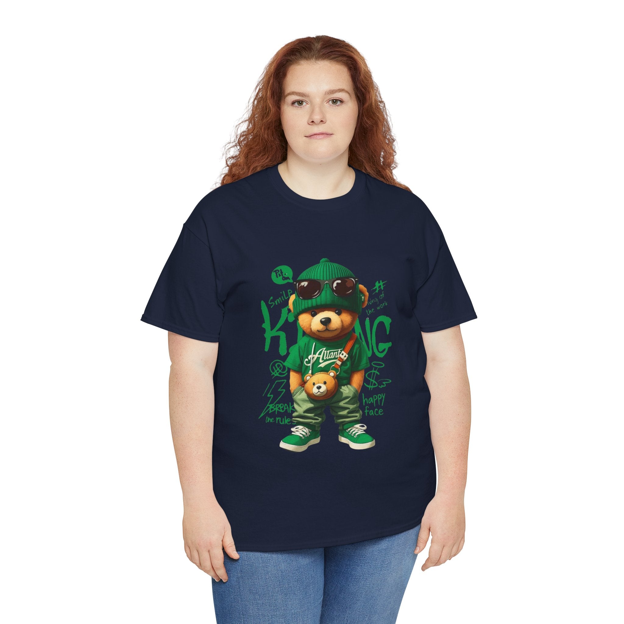 Bear King T‑Shirt – Cute Urban Teddy Graphic Tee